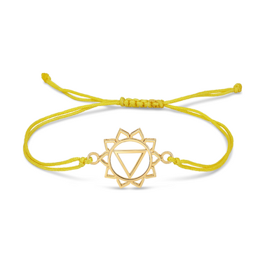Solar plexus chakra cord bracelet _ manipura