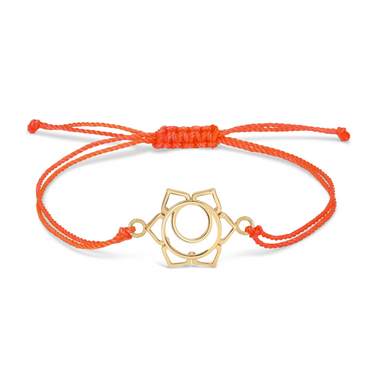 Sacral chakra cord bracelet _ svadhisthana