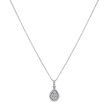 Pear mini diamond pendant