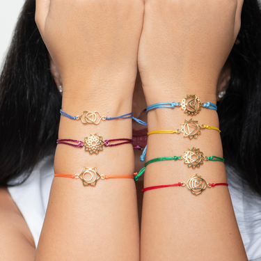 Crown chakra cord bracelet _ sahasrara