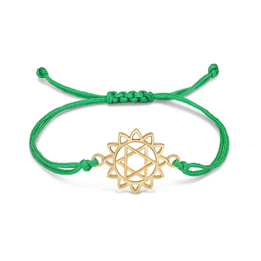 Heart chakra cord bracelet _ anahata