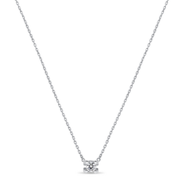 Single diamond pendant